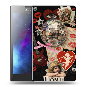 Силиконовый чехол на Lenovo Tab 2 A7-20 с принтом для девочек