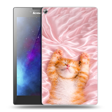 Силиконовый чехол на Lenovo Tab 2 A7-20 с принтом женский