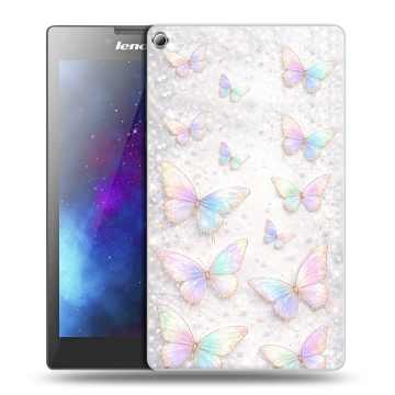 Силиконовый чехол на Lenovo Tab 2 A7-20 с принтом женский