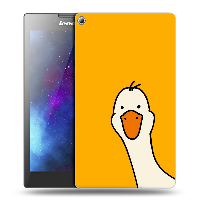 Силиконовый чехол на Lenovo Tab 2 A7-20 с принтом Утка Силиконовый чехол на Lenovo Tab 2 A7-20 с принтом Утка
