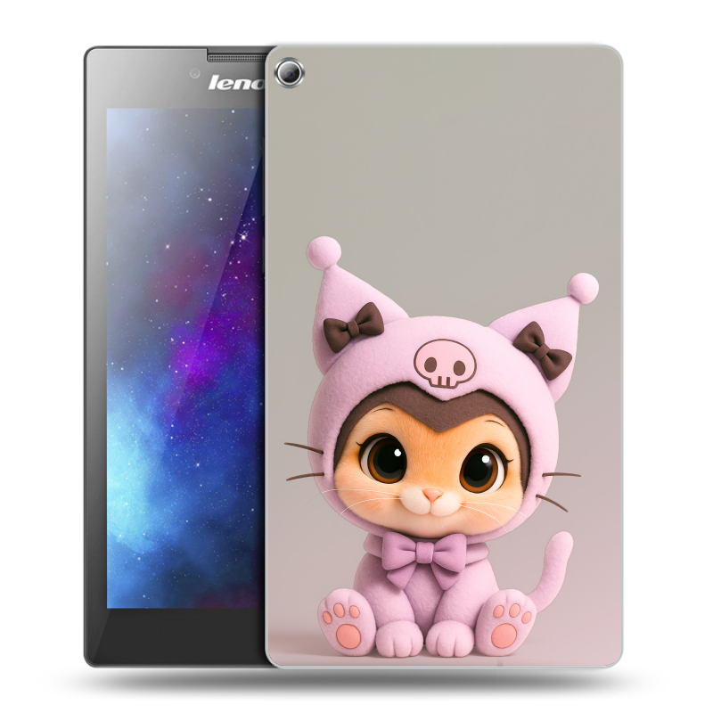 Силиконовый чехол на Lenovo Tab 2 A7-20 с принтом Куроми Kuromi Силиконовый чехол на Lenovo Tab 2 A7-20 с принтом Куроми Kuromi