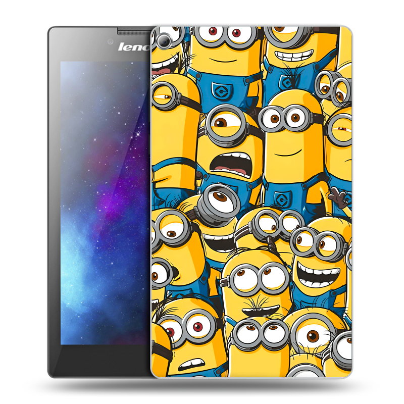 Силиконовый чехол на Lenovo Tab 2 A7-20 с принтом Миньоны Силиконовый чехол на Lenovo Tab 2 A7-20 с принтом Миньоны
