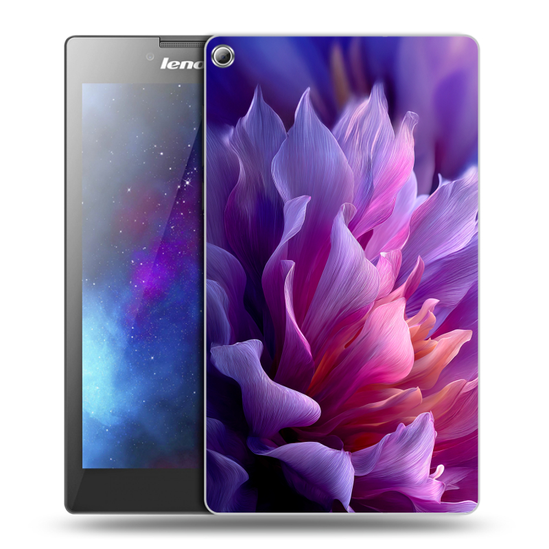 Силиконовый чехол на Lenovo Tab 2 A7-20 с принтом женский цветы Силиконовый чехол на Lenovo Tab 2 A7-20 с принтом женский цветы