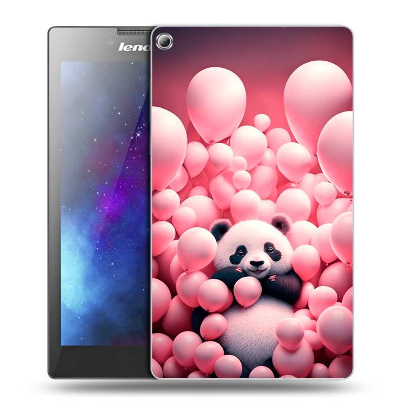 Силиконовый чехол на Lenovo Tab 2 A7-20 с принтом Панда Силиконовый чехол на Lenovo Tab 2 A7-20 с принтом Панда