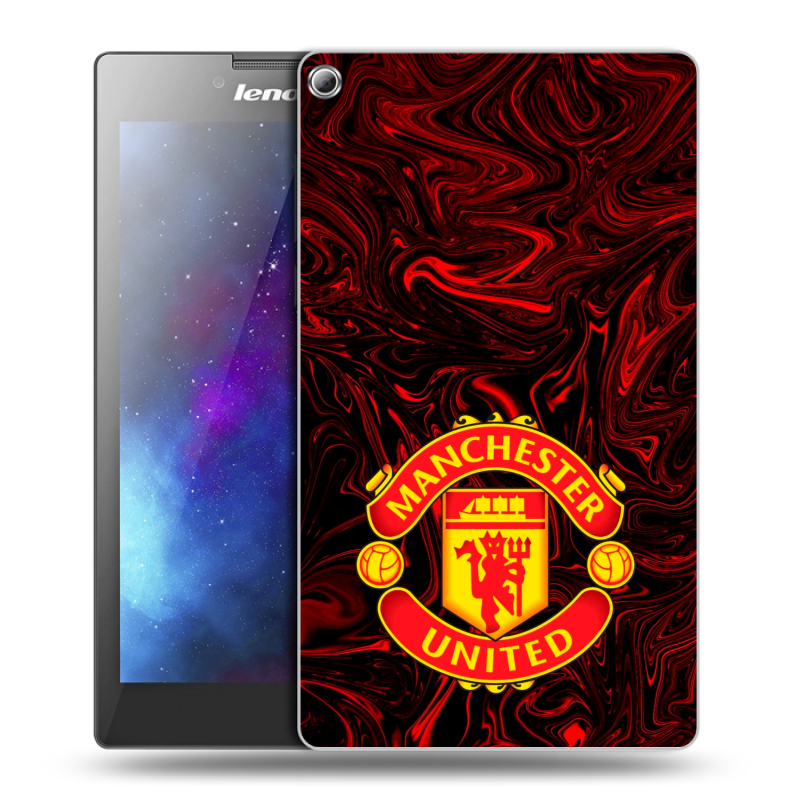Силиконовый чехол на Lenovo Tab 2 A7-20 с принтом Manchester United Силиконовый чехол на Lenovo Tab 2 A7-20 с принтом Manchester United