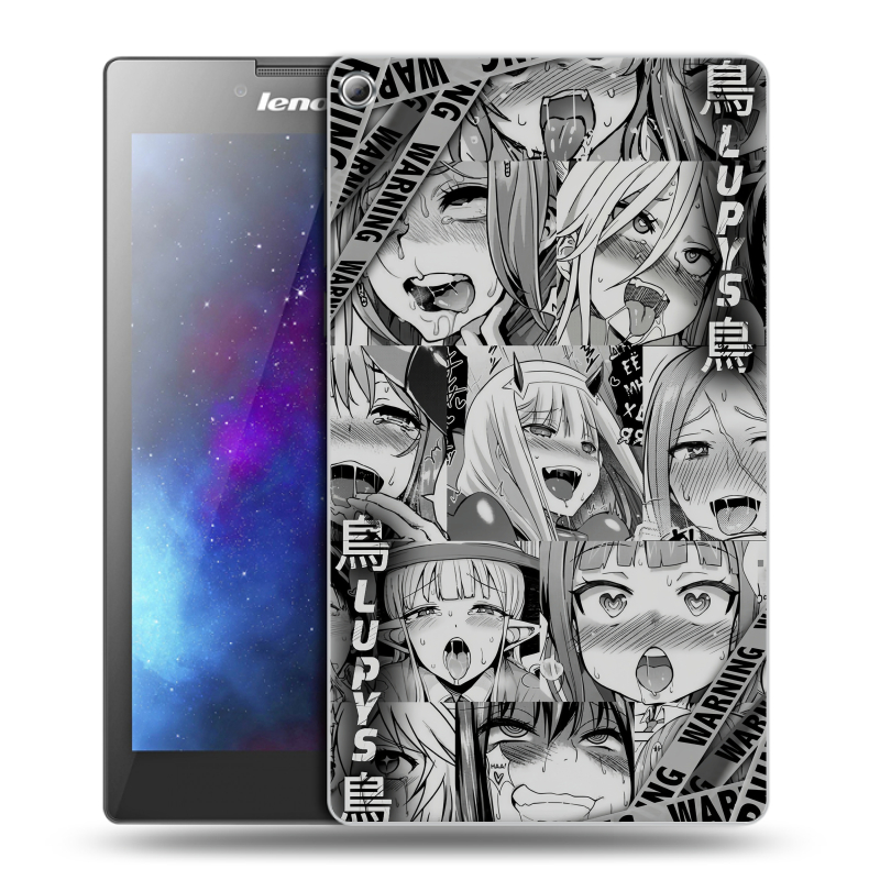 Силиконовый чехол на Lenovo Tab 2 A7-20 с принтом Ahegao Ахегао Аниме Силиконовый чехол на Lenovo Tab 2 A7-20 с принтом Ahegao Ахегао Аниме