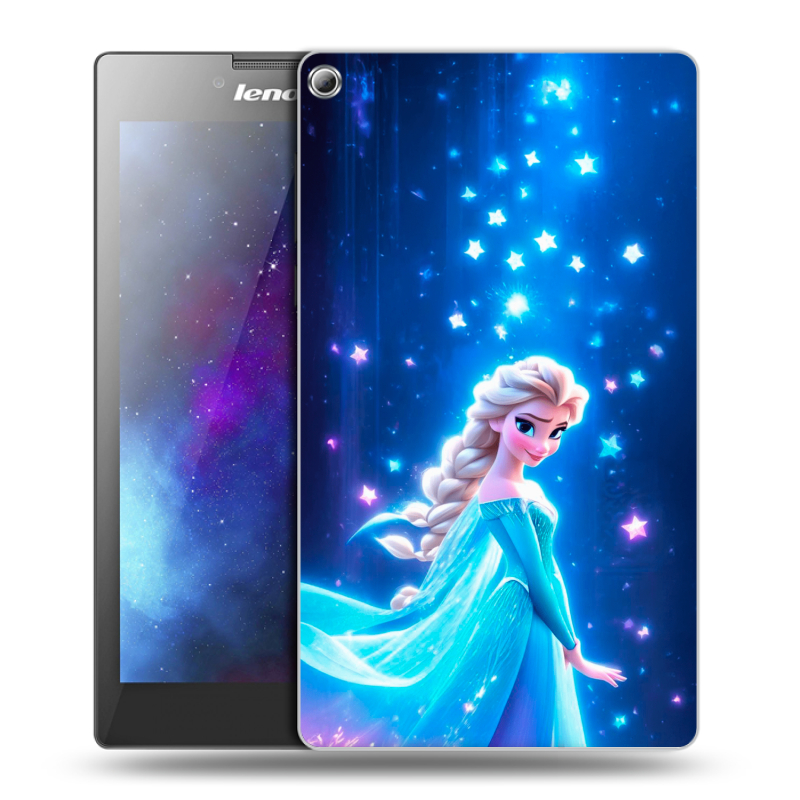 Силиконовый чехол на Lenovo Tab 2 A7-20 с принтом Холодное сердце Frozen Силиконовый чехол на Lenovo Tab 2 A7-20 с принтом Холодное сердце Frozen