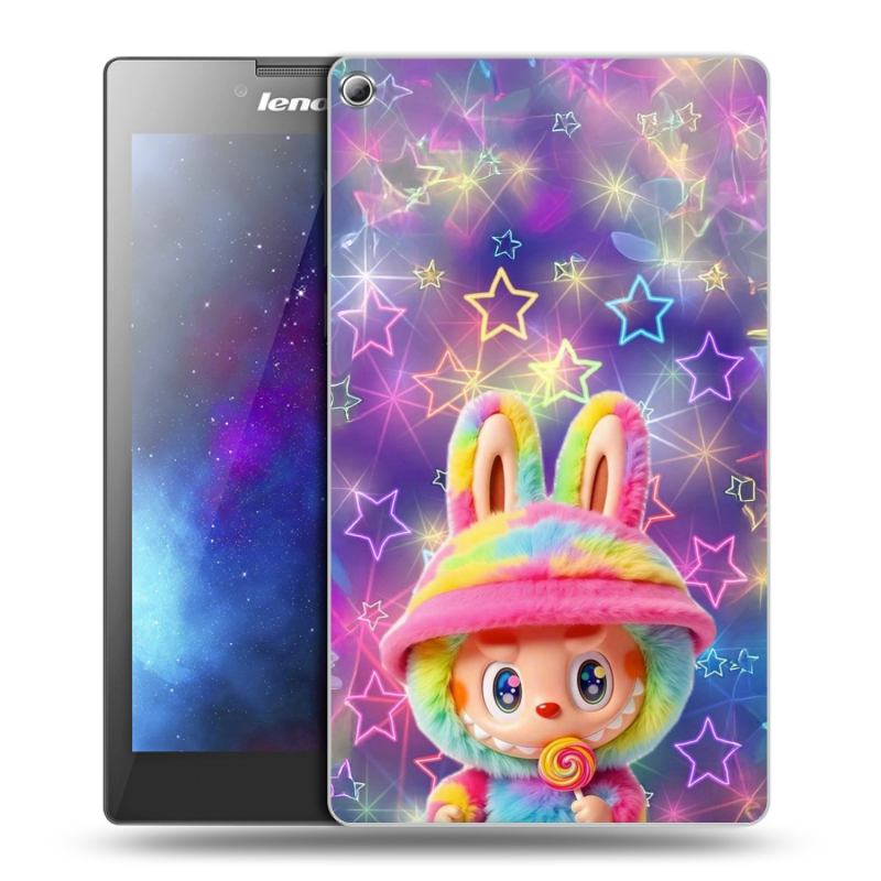 Силиконовый чехол на Lenovo Tab 2 A7-20 с принтом Labubu Лабубу Силиконовый чехол на Lenovo Tab 2 A7-20 с принтом Labubu Лабубу