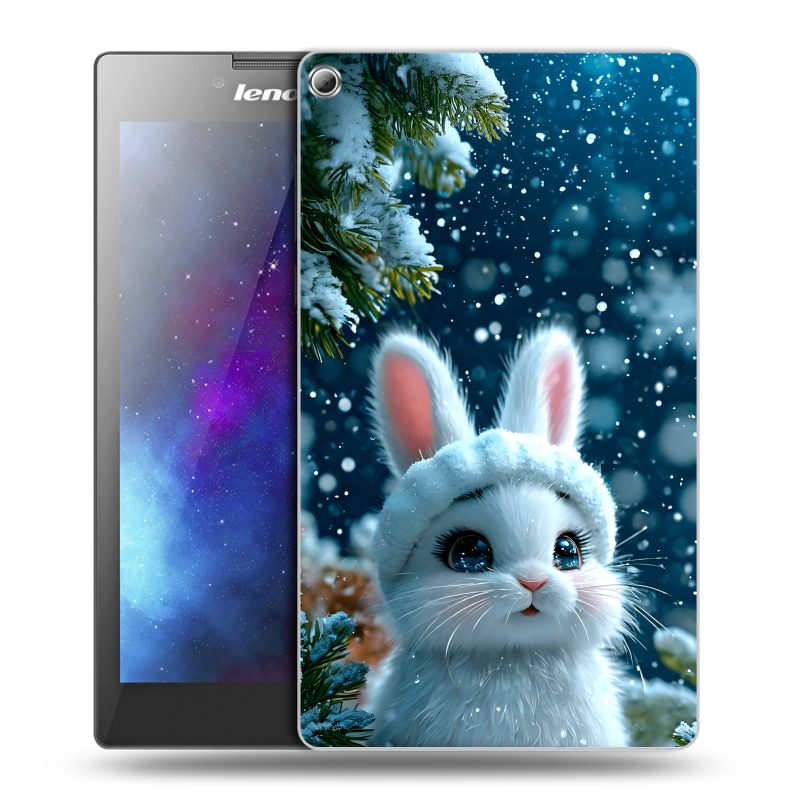 Силиконовый чехол на Lenovo Tab 2 A7-20 с принтом Новый год Силиконовый чехол на Lenovo Tab 2 A7-20 с принтом Новый год