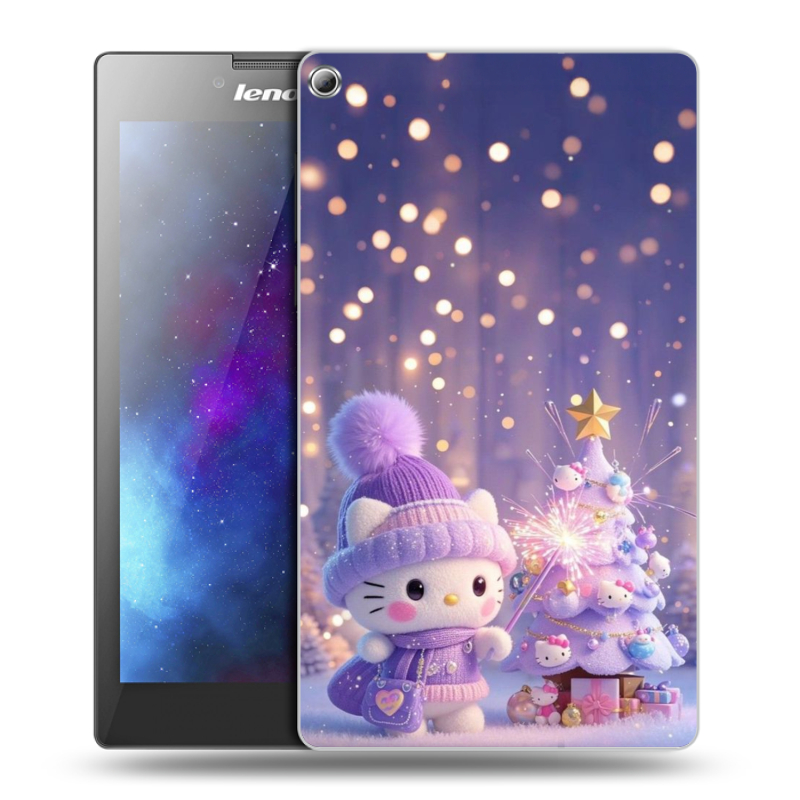 Силиконовый чехол на Lenovo Tab 2 A7-20 с принтом Новый год Силиконовый чехол на Lenovo Tab 2 A7-20 с принтом Новый год