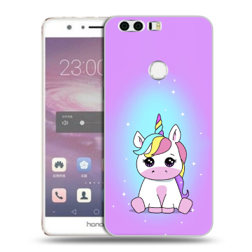 Силиконовый противоударный чехол на Huawei Honor 8 с принтом Единорог Силиконовый противоударный чехол на Huawei Honor 8 с принтом Единорог