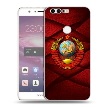 Силиконовый противоударный чехол на Huawei Honor 8 с принтом Герб СССР Силиконовый противоударный чехол на Huawei Honor 8 с принтом Герб СССР