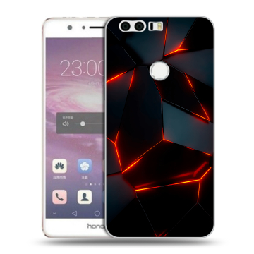 Силиконовый противоударный чехол на Huawei Honor 8 с принтом Яркие абстракции Силиконовый противоударный чехол на Huawei Honor 8 с принтом Яркие абстракции
