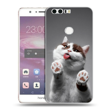 Силиконовый противоударный чехол на Huawei Honor 8 с принтом Коты Силиконовый противоударный чехол на Huawei Honor 8 с принтом Коты