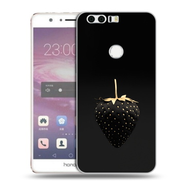 Силиконовый противоударный чехол на Huawei Honor 8 с принтом Черная клубника Силиконовый противоударный чехол на Huawei Honor 8 с принтом Черная клубника