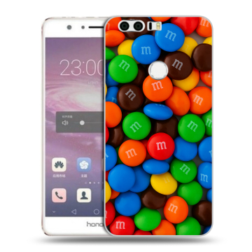 Силиконовый противоударный чехол на Huawei Honor 8 с принтом Конфеты Силиконовый противоударный чехол на Huawei Honor 8 с принтом Конфеты