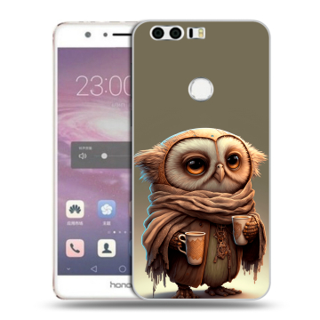 Силиконовый противоударный чехол на Huawei Honor 8 с принтом Сова Силиконовый противоударный чехол на Huawei Honor 8 с принтом Сова