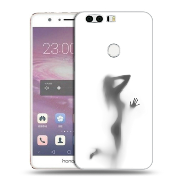 Силиконовый противоударный чехол на Huawei Honor 8 с принтом Силуэт