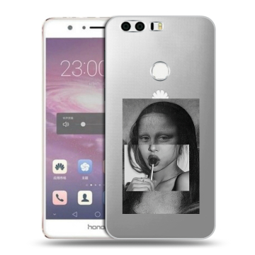 Силиконовый противоударный чехол на Huawei Honor 8 с принтом Мона Лиза