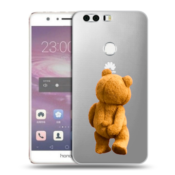 Силиконовый противоударный чехол на Huawei Honor 8 с принтом Медведь