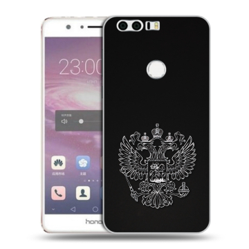 Силиконовый противоударный чехол на Huawei Honor 8 с принтом Герб России