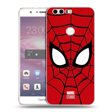 Силиконовый противоударный чехол на Huawei Honor 8 с принтом человек паук spiderman Силиконовый противоударный чехол на Huawei Honor 8 с принтом человек паук spiderman