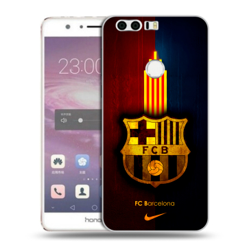 Силиконовый противоударный чехол на Huawei Honor 8 с принтом Барселона Barcelona