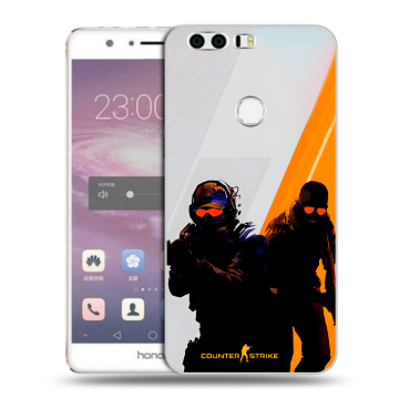 Силиконовый противоударный чехол на Huawei Honor 8 с принтом Контер страйк Counter strike Силиконовый противоударный чехол на Huawei Honor 8 с принтом Контер страйк Counter strike