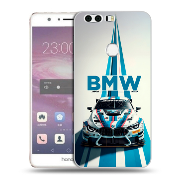 Силиконовый противоударный чехол на Huawei Honor 8 с принтом БМВ BMW