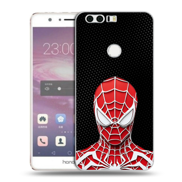 Силиконовый противоударный чехол на Huawei Honor 8 с принтом человек паук spiderman Силиконовый противоударный чехол на Huawei Honor 8 с принтом человек паук spiderman