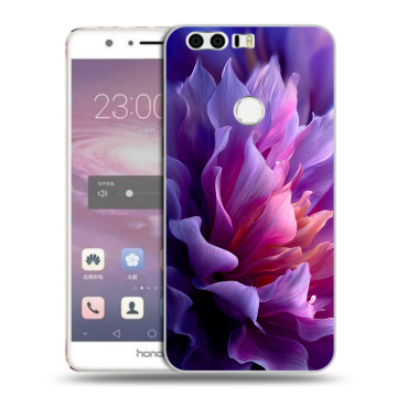 Силиконовый противоударный чехол на Huawei Honor 8 с принтом женский цветы Силиконовый противоударный чехол на Huawei Honor 8 с принтом женский цветы