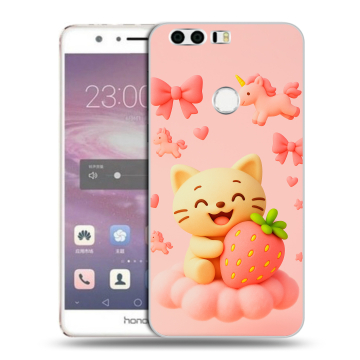 Силиконовый противоударный чехол на Huawei Honor 8 с принтом для девочек