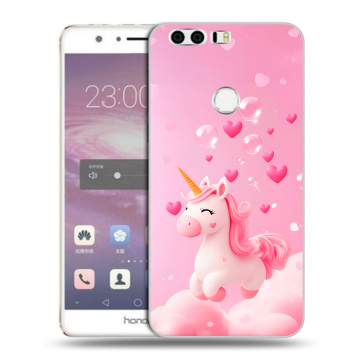Силиконовый противоударный чехол на Huawei Honor 8 с принтом Единорог Силиконовый противоударный чехол на Huawei Honor 8 с принтом Единорог