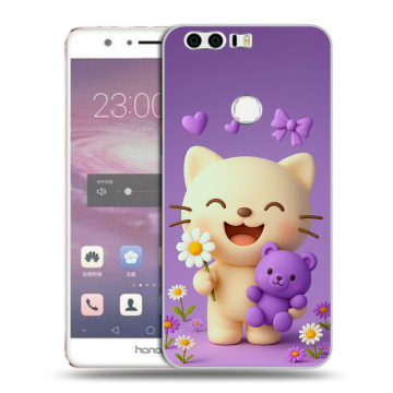 Силиконовый противоударный чехол на Huawei Honor 8 с принтом для девочек Силиконовый противоударный чехол на Huawei Honor 8 с принтом для девочек