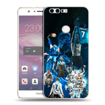 Силиконовый противоударный чехол на Huawei Honor 8 с принтом Реал Роналдо Силиконовый противоударный чехол на Huawei Honor 8 с принтом Реал Роналдо