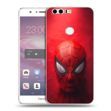 Силиконовый противоударный чехол на Huawei Honor 8 с принтом Spiderman Человек паук Силиконовый противоударный чехол на Huawei Honor 8 с принтом Spiderman Человек паук