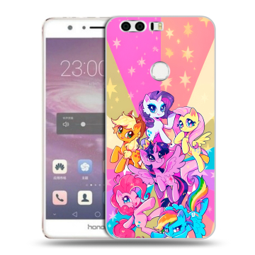 Силиконовый противоударный чехол на Huawei Honor 8 с принтом My little pony Дружба чудо