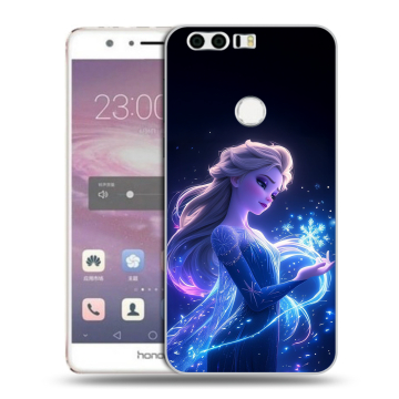 Силиконовый противоударный чехол на Huawei Honor 8 с принтом Холодное сердце Frozen