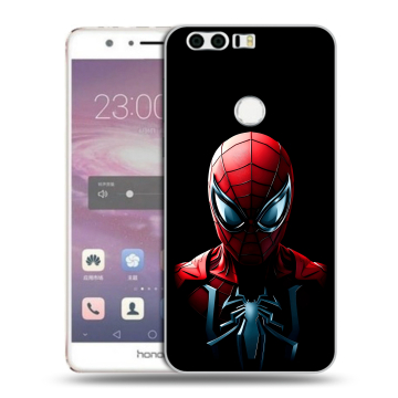 Силиконовый противоударный чехол на Huawei Honor 8 с принтом Spiderman Человек паук