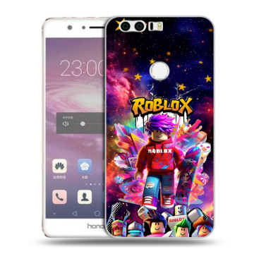 Силиконовый противоударный чехол на Huawei Honor 8 с принтом Roblox Роблокс Силиконовый противоударный чехол на Huawei Honor 8 с принтом Roblox Роблокс