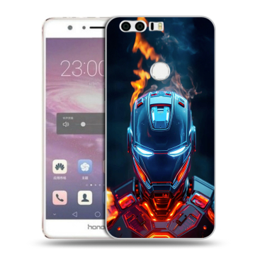 Силиконовый противоударный чехол на Huawei Honor 8 с принтом IronMan Железный человек Силиконовый противоударный чехол на Huawei Honor 8 с принтом IronMan Железный человек