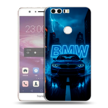 Силиконовый противоударный чехол на Huawei Honor 8 с принтом BMW БМВ Силиконовый противоударный чехол на Huawei Honor 8 с принтом BMW БМВ