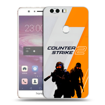Силиконовый противоударный чехол на Huawei Honor 8 с принтом Counter Strike