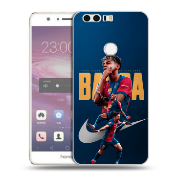 Силиконовый противоударный чехол на Huawei Honor 8 с принтом Барселона Barca Yamal 