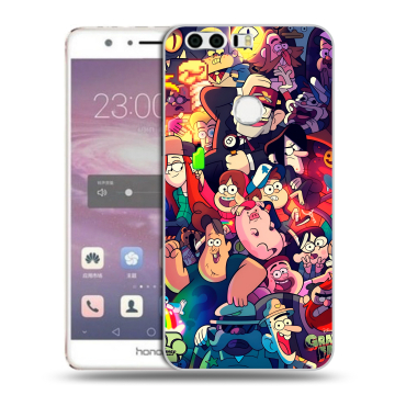 Силиконовый противоударный чехол на Huawei Honor 8 с принтом Gravity Falls Гравити Фолз