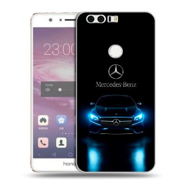 Силиконовый противоударный чехол на Huawei Honor 8 с принтом Mercedes Мерседес