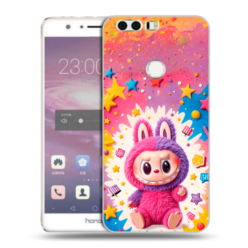 Силиконовый противоударный чехол на Huawei Honor 8 с принтом Labubu Лабубу