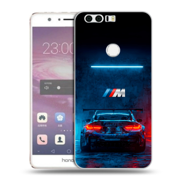 Силиконовый противоударный чехол на Huawei Honor 8 с принтом BMW БМВ