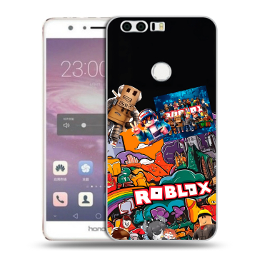 Силиконовый противоударный чехол на Huawei Honor 8 с принтом Roblox Роблокс Силиконовый противоударный чехол на Huawei Honor 8 с принтом Roblox Роблокс