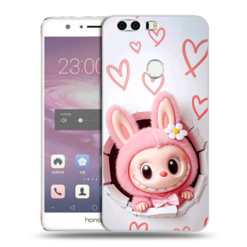 Силиконовый противоударный чехол на Huawei Honor 8 с принтом Labubu Лабубу